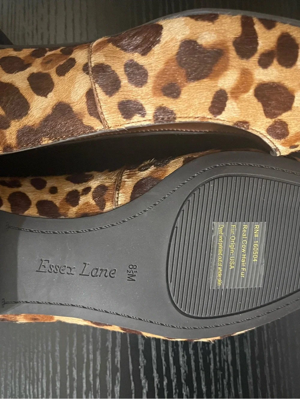 Essex Lane Leopard Print Ballet Flats - Brown